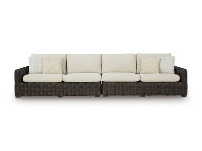 Ashley Kimora 2-Piece Outdoor Patio Loveseat with Cushion