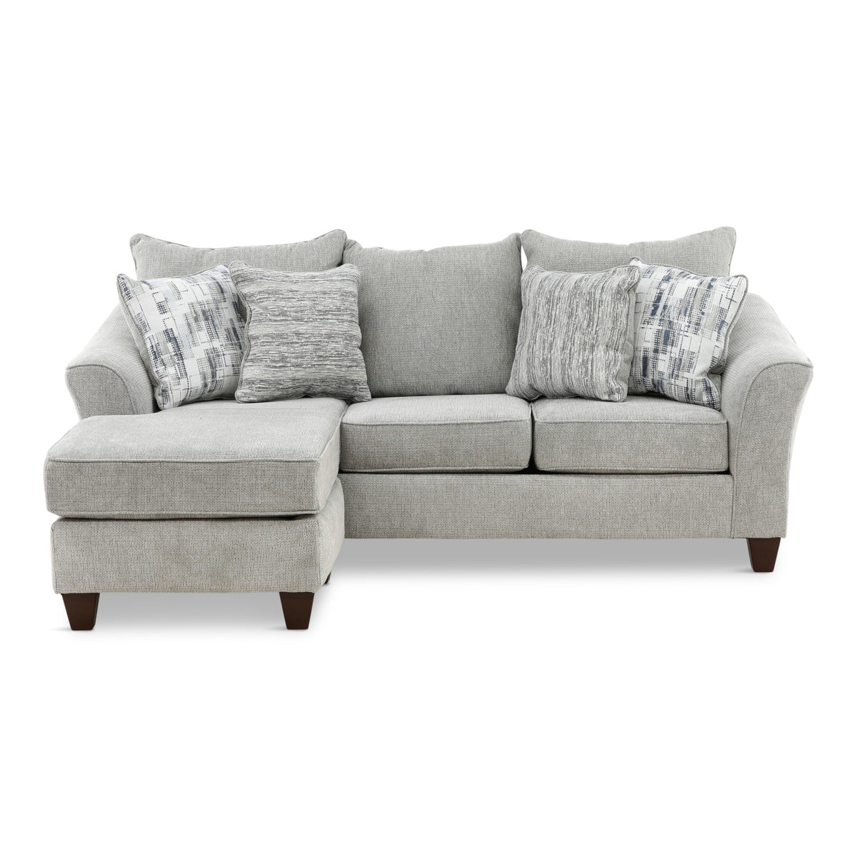 Kamilah 2-Piece Sofa Chaise Gray