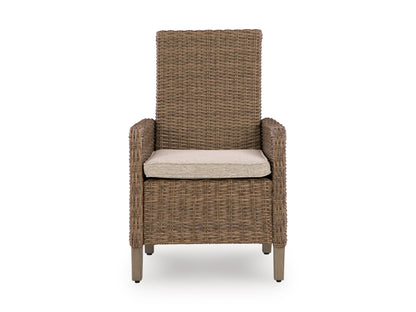 Ashley Revare Beach Outdoor Patio Arm Chair With Cushion (Set of 2)