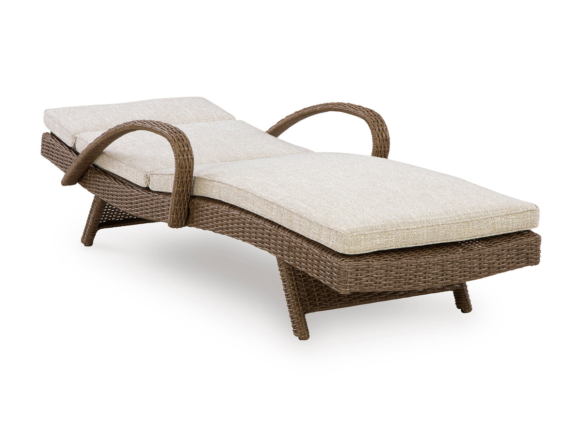 Revare Beach Chaise Lounge with Cushion