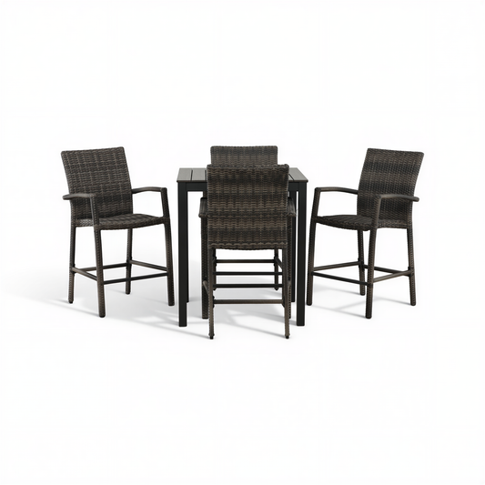 Chalfonte 5-Piece Outdoor Counter Patio Dining Set - alternate view