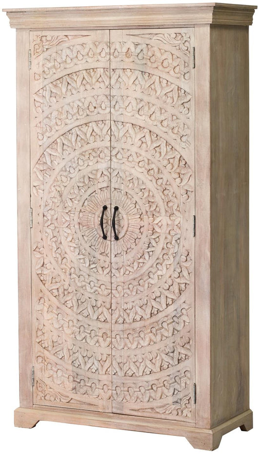 Lacey Carved Lace Wine Cabinet