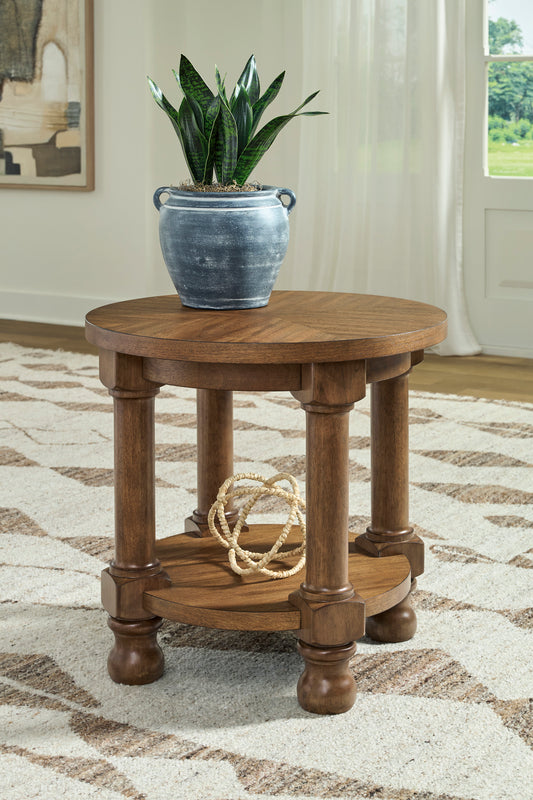 Ashley Chadworth Round End Table - alternate view