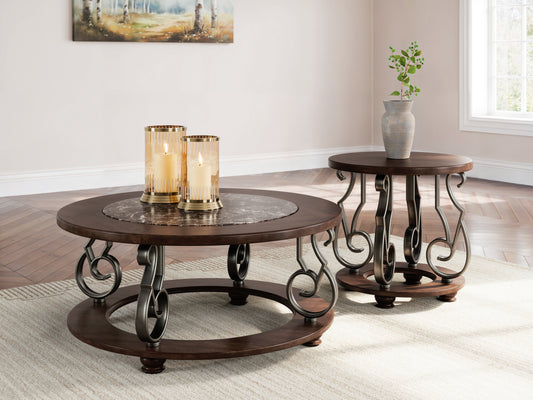 Frallyn Round End Table - alternate view