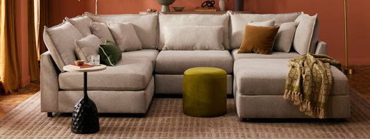 Tanner 5-Piece U-Sofa Bumper Sectional - alternate view