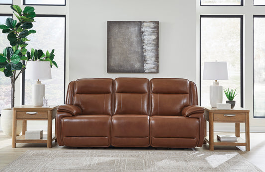 Healy Pier Leather Power Reclining Sofa - alternate view
