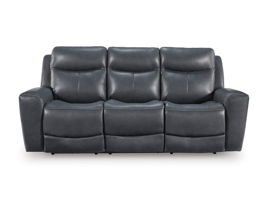Momentum Moves Leather Power Reclining Sofa with Adjustable Headrest