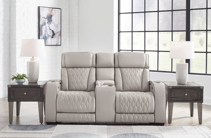 Boyington Power Reclining Console Loveseat with Adjustable Headrest