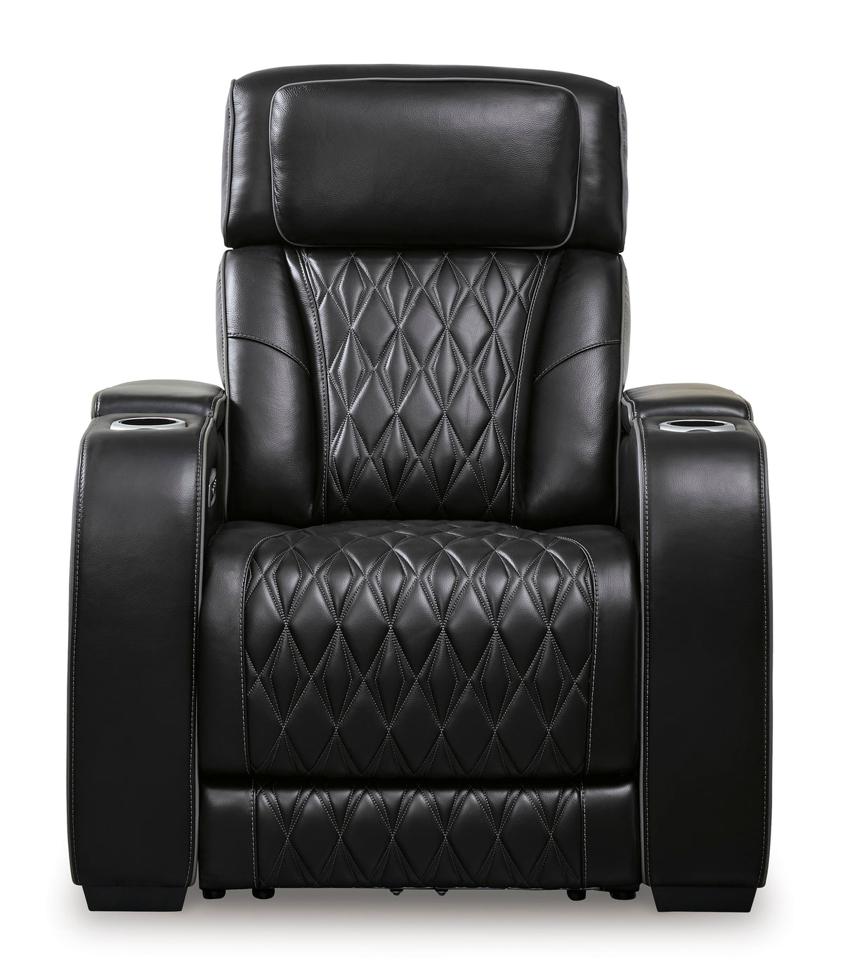 Boyington Power Recliner with Adjustable Headrest Black