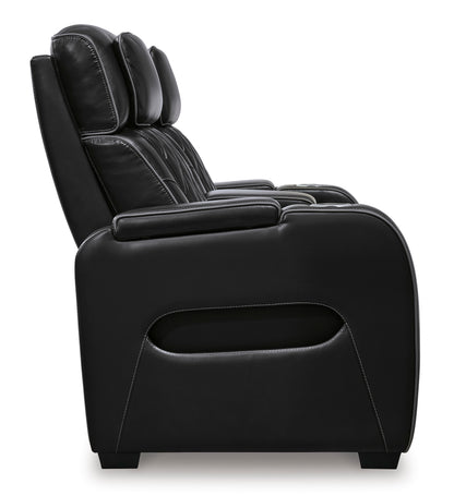 Boyington Power Reclining Console Loveseat with Adjustable Headrest