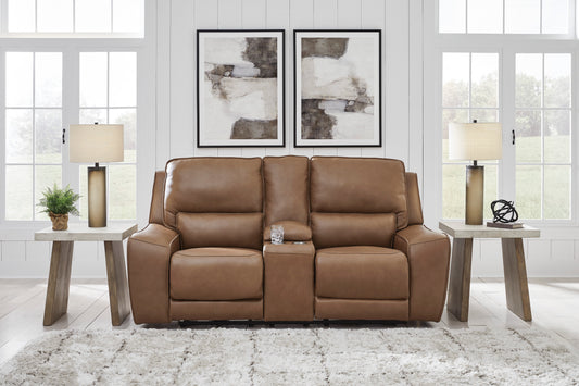 Silverbrooke Power Reclining Console Loveseat - alternate view