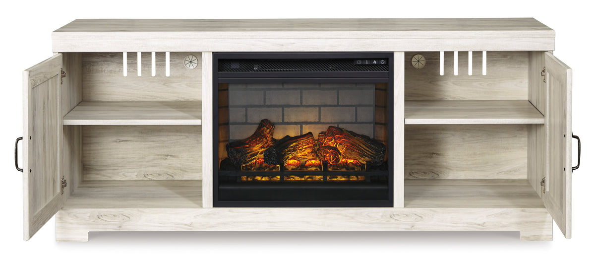 Bellaby 63" TV Stand with Electric Log Fireplace