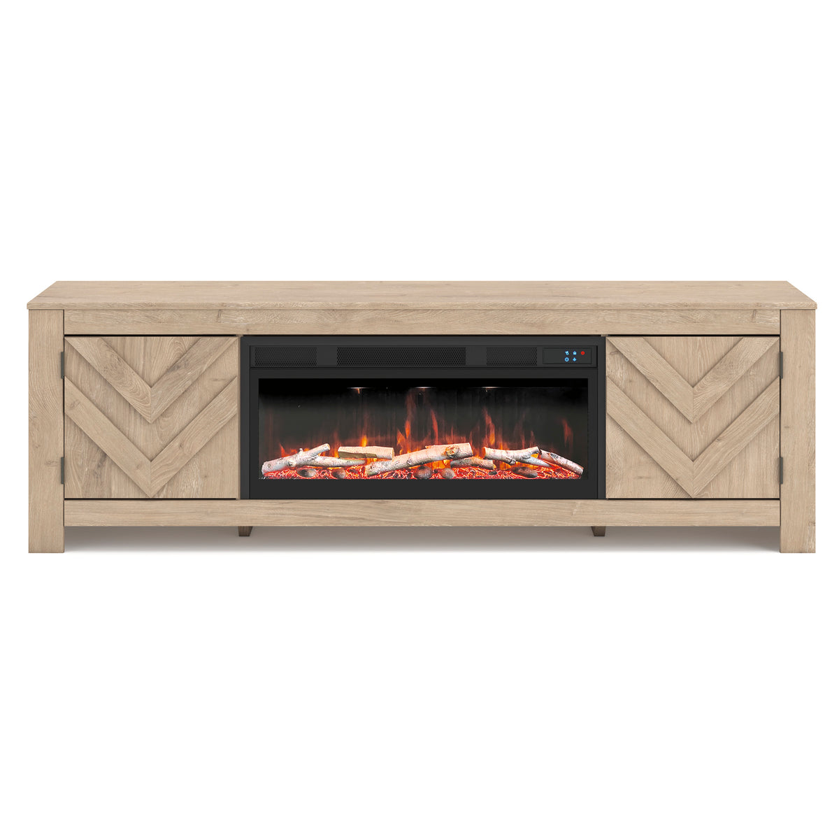 Cayboni Large TV Stand with Fireplace Option