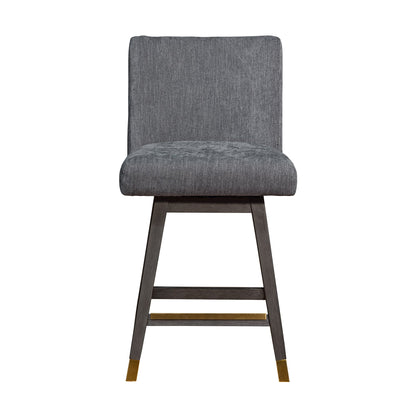 Basila Swivel Counter Stool Gray