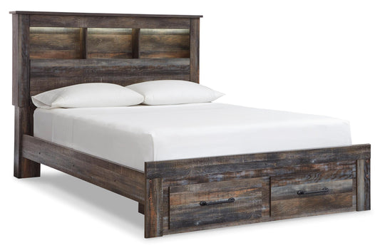 Drystan King Bookcase Bed with 2 Storage Drawers