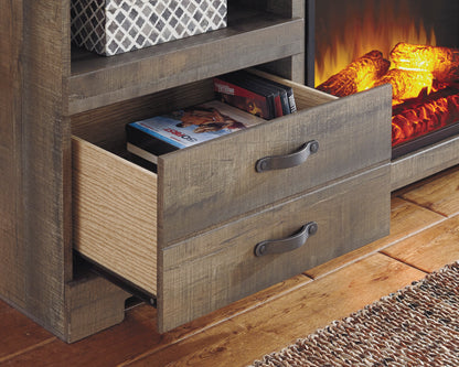 Trinell 63" TV Stand with Fireplace Option