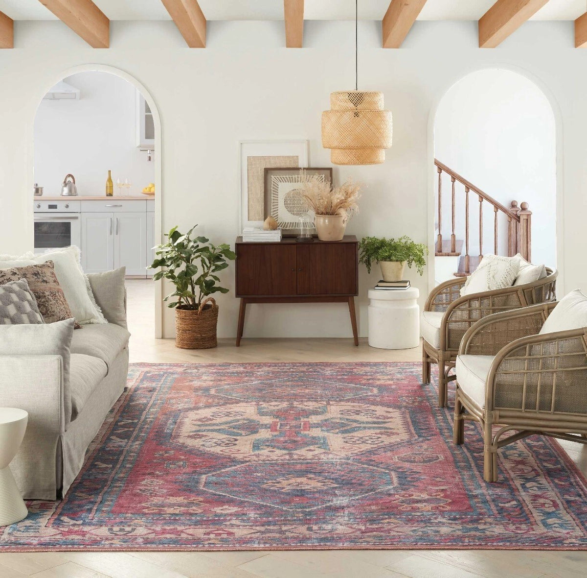 NC1 7'10" x 9'10" Washable Rug