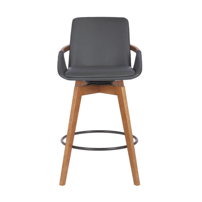 Baylor 26" Swivel Bar Stool Gray