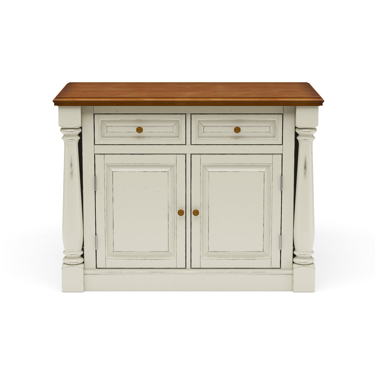 Monarch Kitchen Wood Top Island