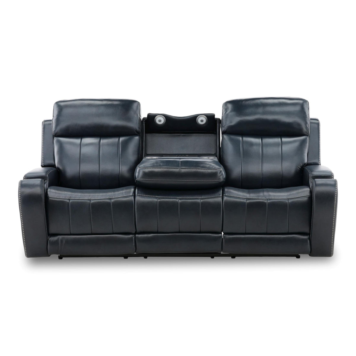 Hampton Leather Home Theater Sofa