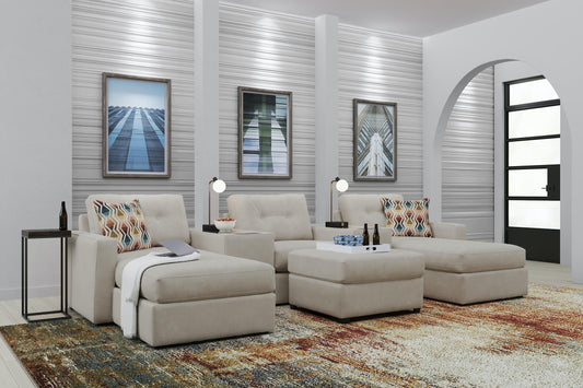 Modular One 5-Piece Theater Sectional with Dual Chaise - alternate view