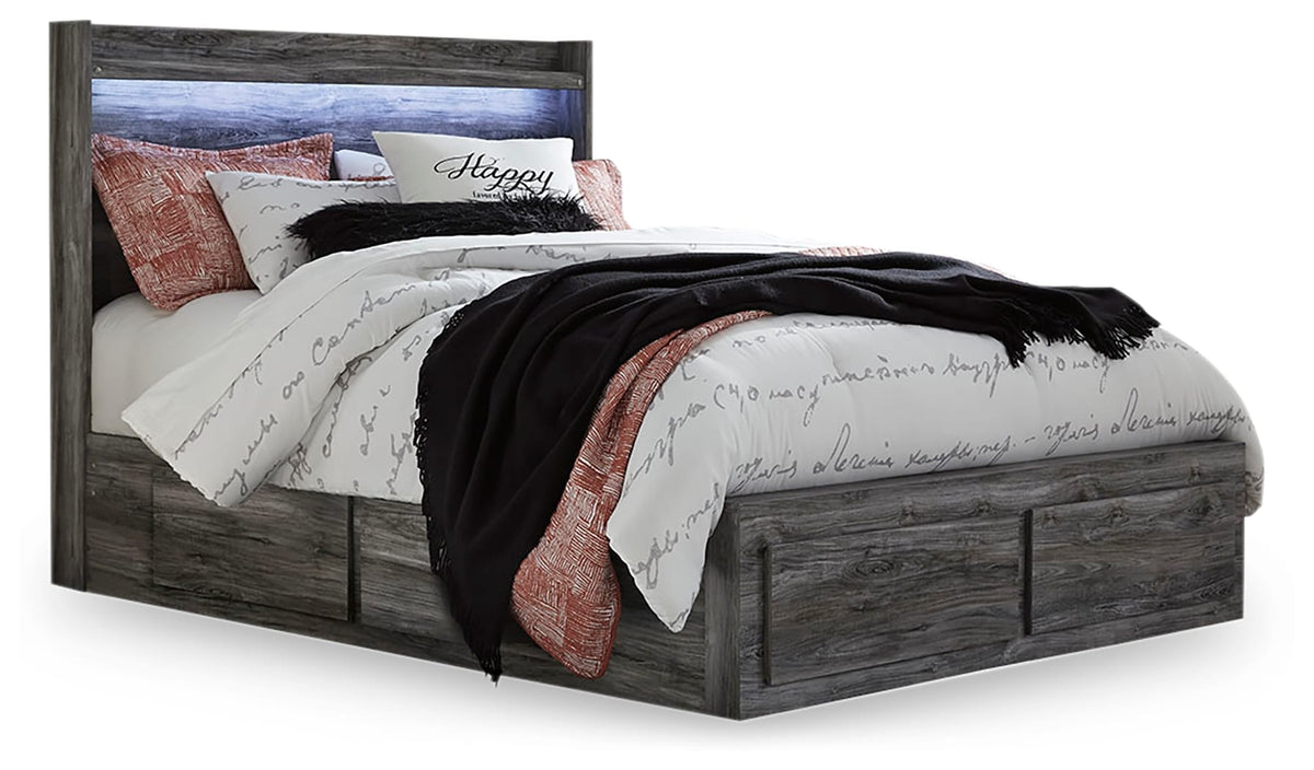 Ashley Baystorm Queen Panel Bed with 6 Storage Drawers