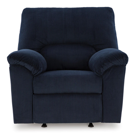 SimpleJoy Rocker Recliner Navy