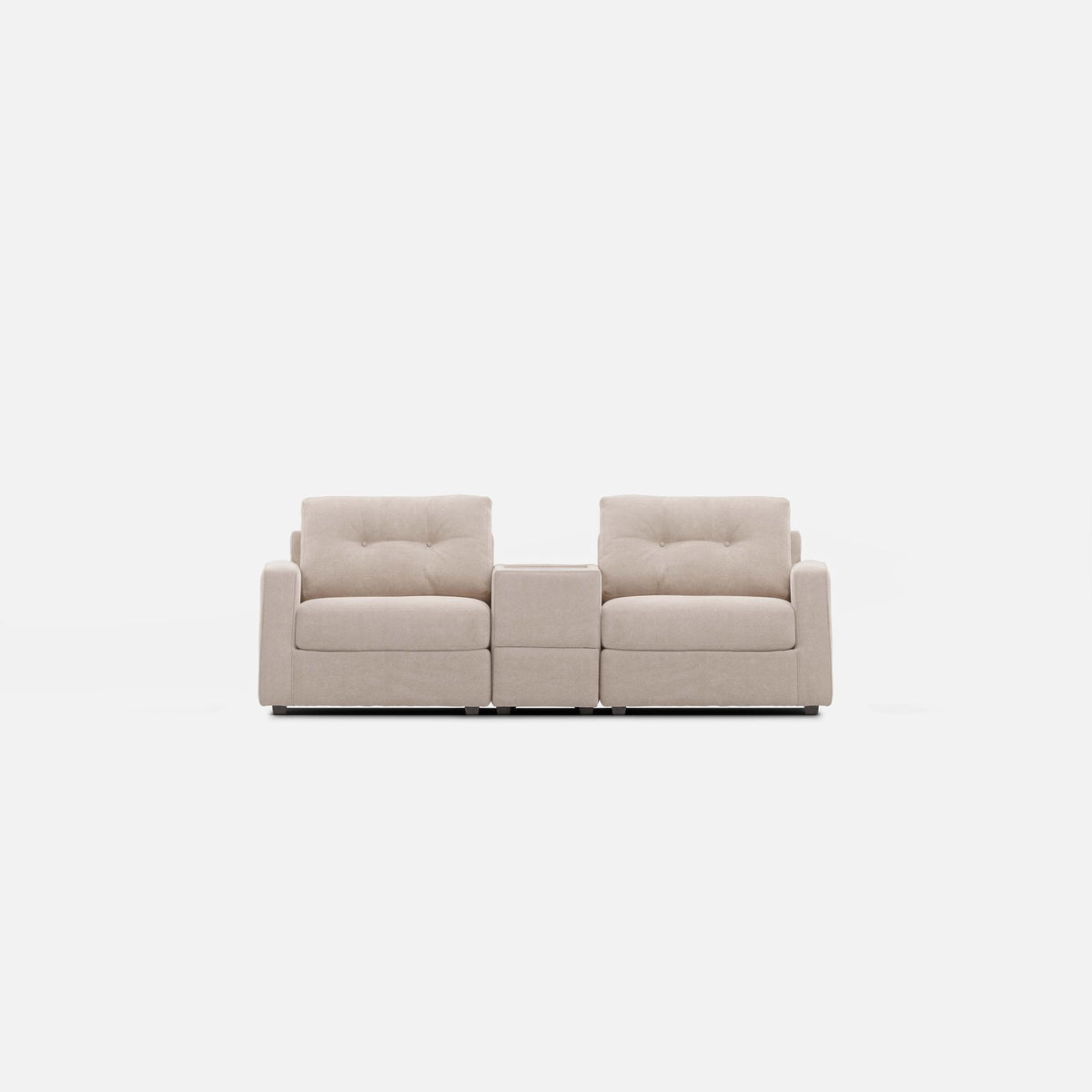 Modular One 3-Piece Console Loveseat Stone
