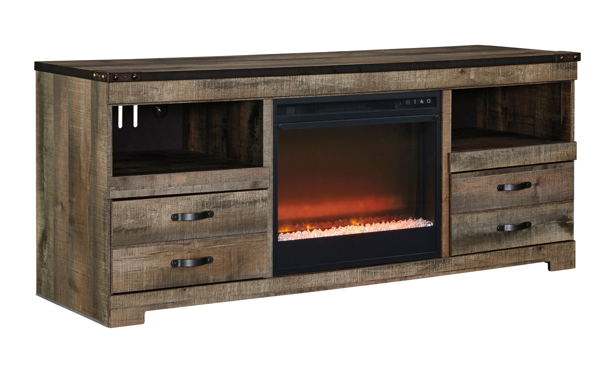 Trinell 63" TV Stand with Fireplace Option