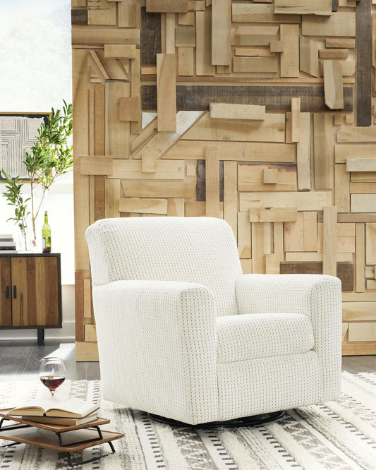 Herstow Swivel Glider Accent Chair - alternate view