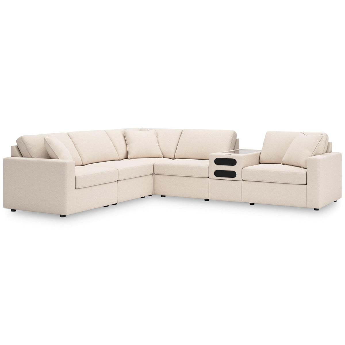 Modmax 6-Piece Sectional with Audio Console Oyster