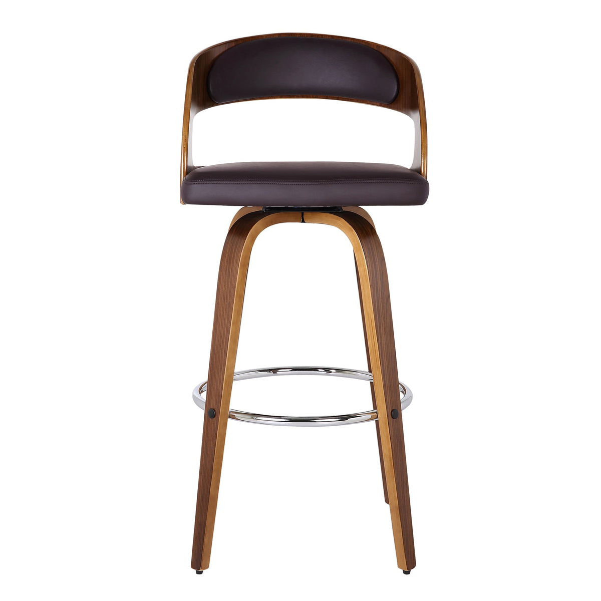 Shelly 26" Counter Height Swivel Bar Stool Brown