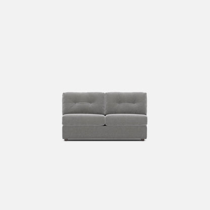 Modular One Armless Full Innerspring Sleeper Sofa Granite