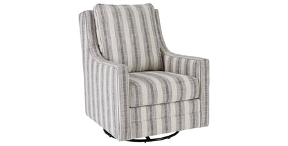 Kambria Swivel Glider Accent Chair Ivory