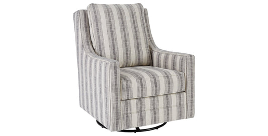 Kambria Swivel Glider Accent Chair Ivory