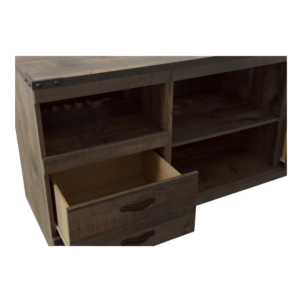 Trinell 63" TV Stand with Fireplace Option