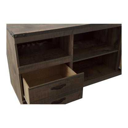 Trinell 63" TV Stand with Fireplace Option