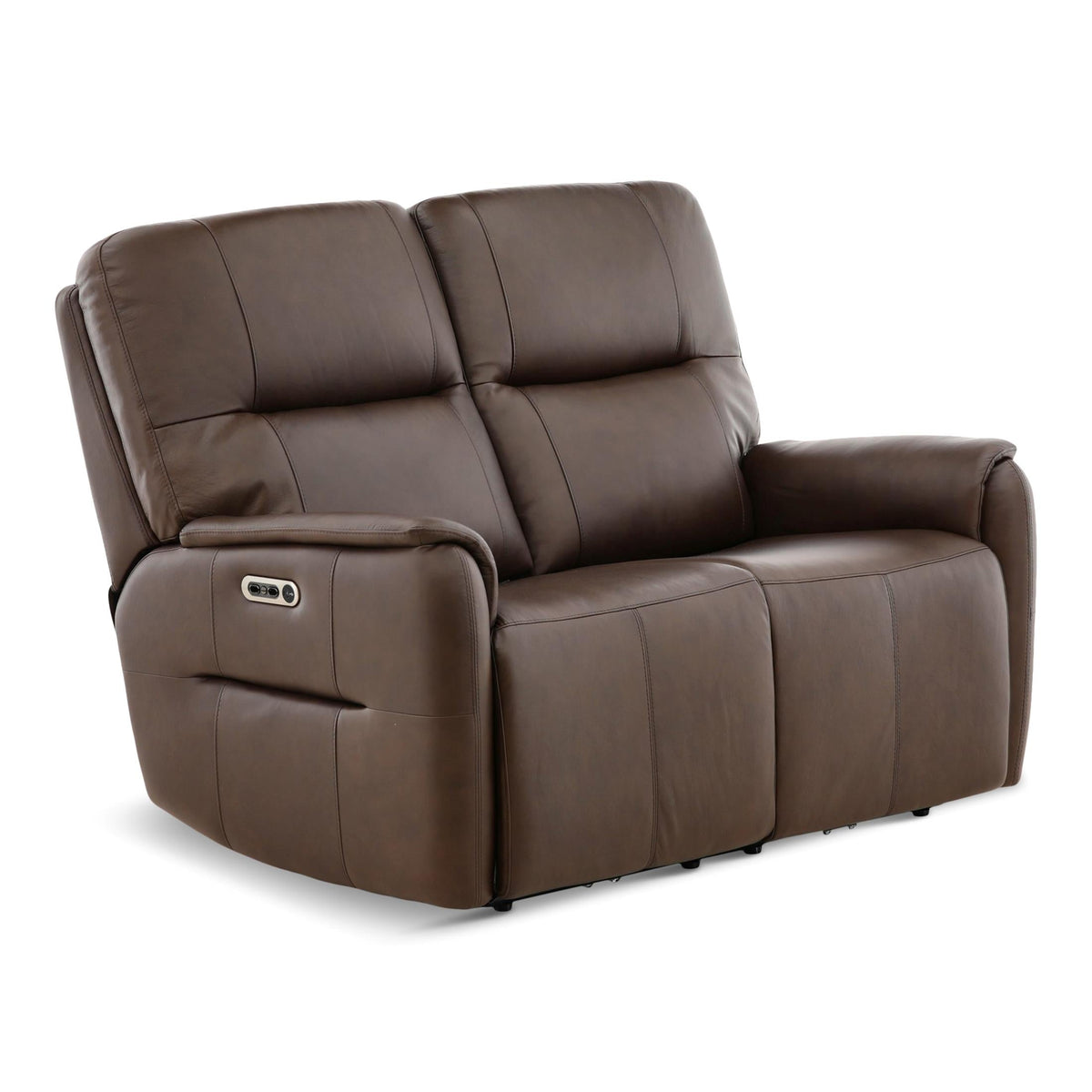 Flexsteel Walker Leather Power Reclining Loveseat