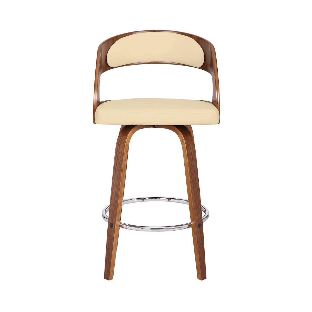 Shelly 26" Counter Height Swivel Bar Stool Cream
