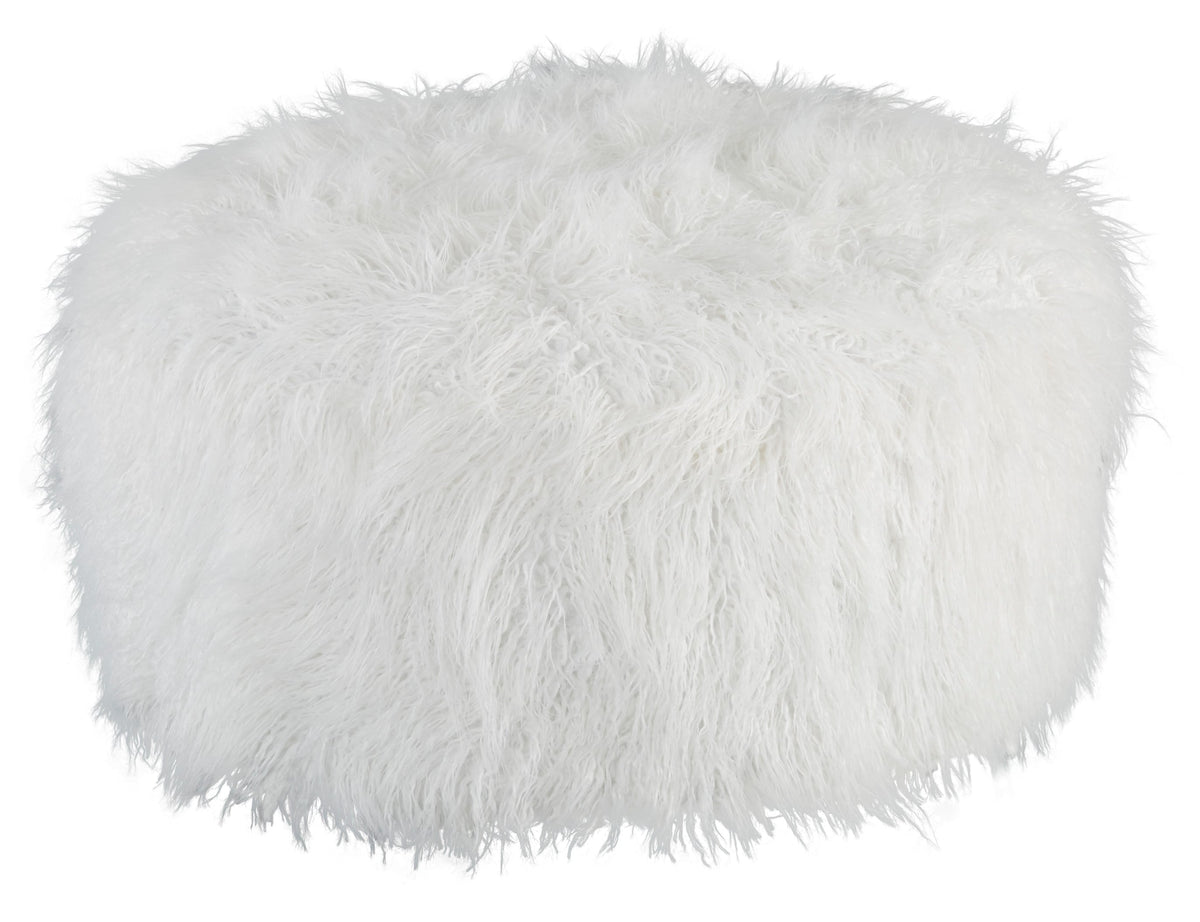 Galice Oversized Accent Ottoman White