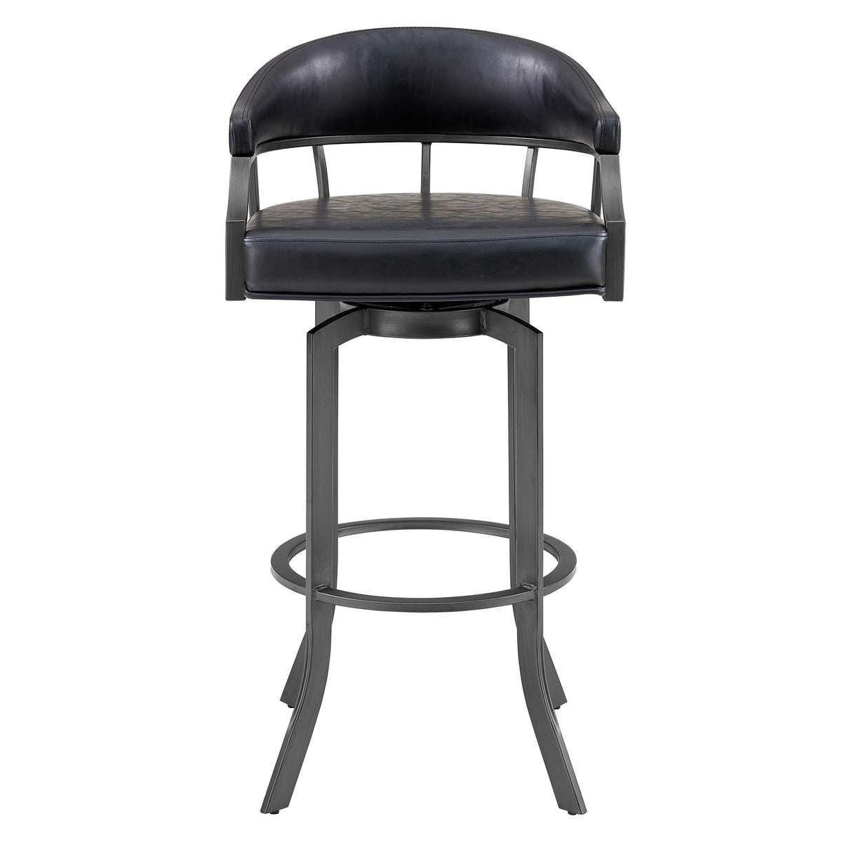 Pharaoh Swivel 26" Bar Stool Mineral Black