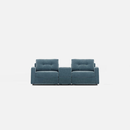 Modular One 3-Piece Console Loveseat Teal