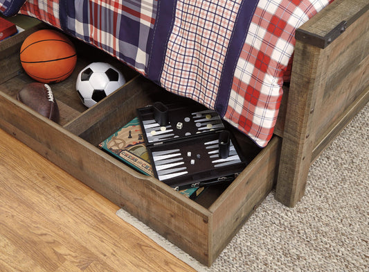 Trinell Panel Bed with 1 Large Storage Drawer - alternate view
