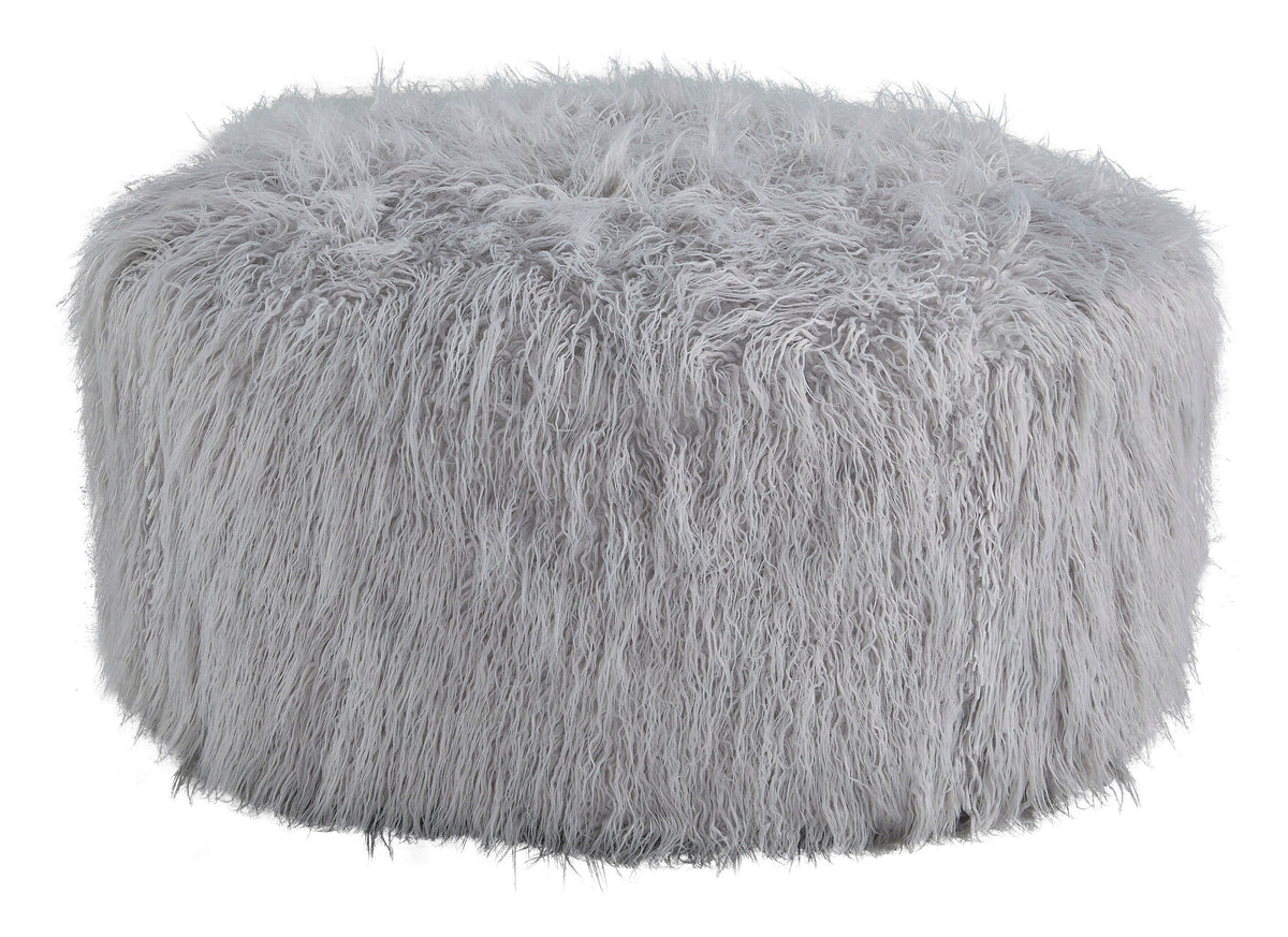 Galice Oversized Accent Ottoman Light Gray