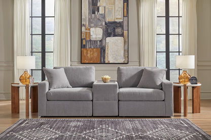 Modmax 3-Piece Loveseat with Console Granite