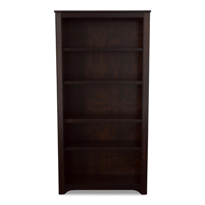 Woodstock 72" Bookcase Dark Brown