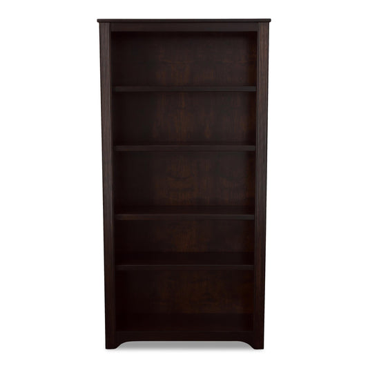 Woodstock 72" Bookcase Dark Brown
