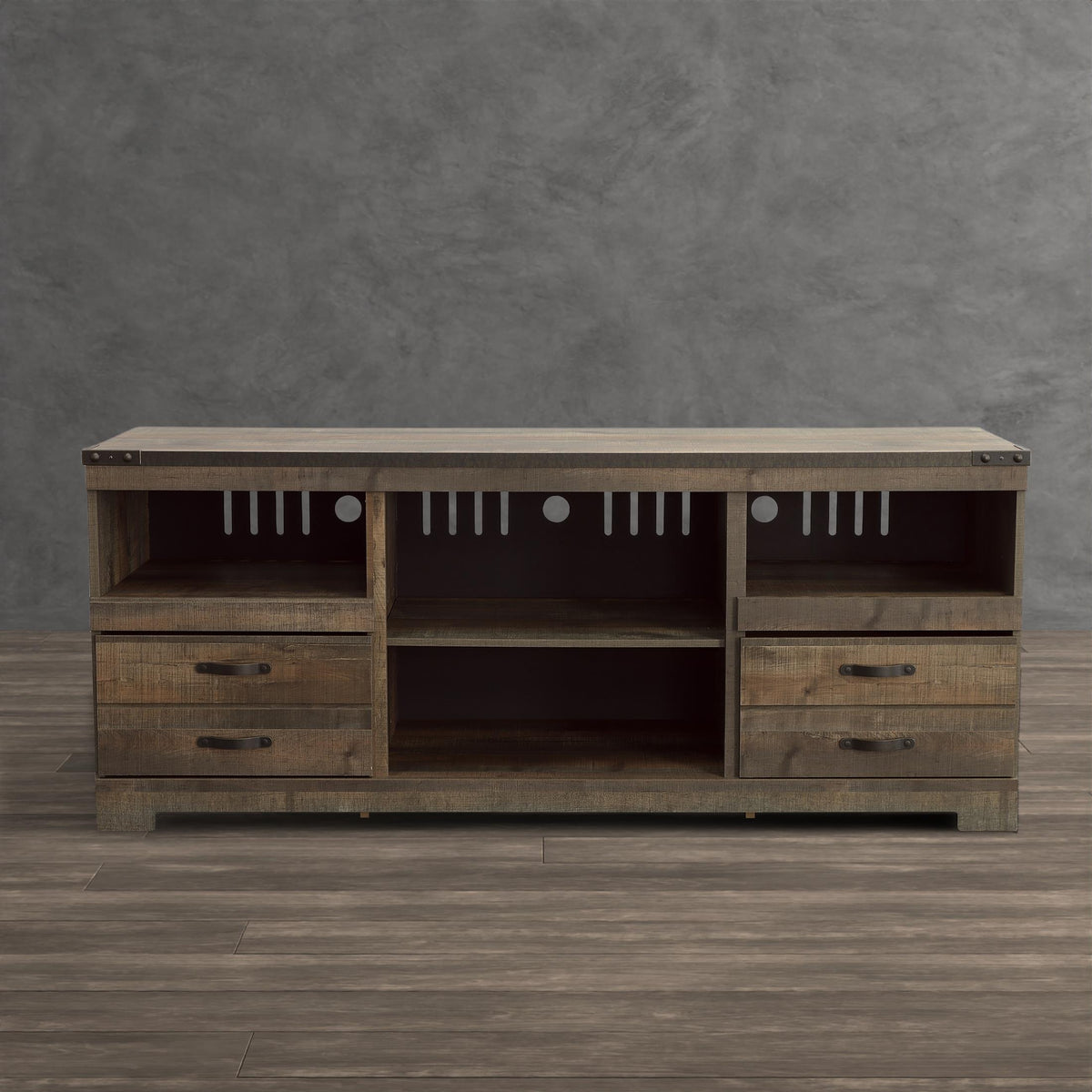 Trinell 63" TV Stand with Fireplace Option