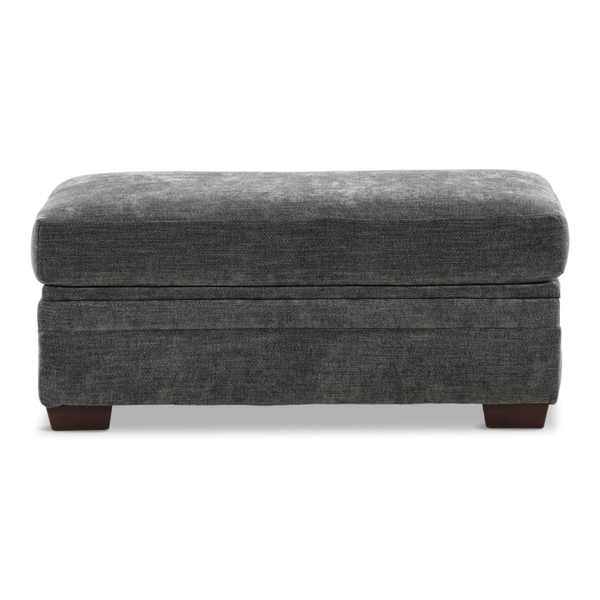 Bronte Storage Ottoman Chevron Storm