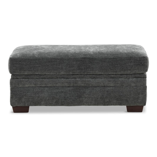 Bronte Storage Ottoman Chevron Storm